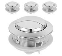 ULTECHNOVO 4pcs Plastic Toilet Button Replacement for Toilet Tank Flush, Universal Push Flush Button Accessories, Easy to Clean and Rustproof, Suitable for Family and Hotel Use