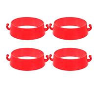 ULTECHNOVO 4pcs Plastic Traffic Cone Chain Connector Rings Barrier Link for Roadwork Safety Cones Parking Management Industrial Use
