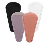 ULTECHNOVO 4pcs Pu Leather Scissors Protectors Covers for Safety and Versatile Use, Portable Scissor Sheaths to Prevent Accidental Injuries, Suitable for Cutting Scissors and Needles