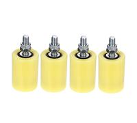 ULTECHNOVO 4pcs Pulley Ball Bearing Electric Drum Kit L Brackets Heavy Duty Sliding Guiding Wheel for Door Sliding Gate Roller Wheel Rail Door Wheel Nylon Electric Gate Wheel Nylon Guide Seal