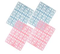 ULTECHNOVO 4pcs Rabbit Cage Mats Plastic Square Foot Pads with High Strength and Supple Material, for Guinea Pig and Rabbit Suitable for Balcony and Living Room Use