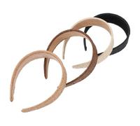 ULTECHNOVO 4Pcs Raffia Sponge Head Hoops Women Headbands 5.89X4.72X1.57Inch Prevent Hair from Being Scattered Add Charm to Outfit Stylish Elegant Accessories for Female