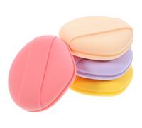 ULTECHNOVO 4pcs Reusable Round Makeup Sponges for Foundation Wet Dry Use Thickened Dual-sided Powder Puff Face Blending Tools for Women Home Salon Travel