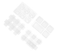ULTECHNOVO 4pcs Silicone Crystal Epoxy Mold Key Mold for Crafts Making Tool with Good Transparency and High Mirror Surface, Suitable for Handmade Mechanical Keyboard Keycaps