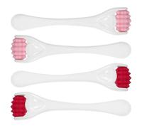 ULTECHNOVO 4pcs Silicone Face Massager Facial Roller Unique Shape Labor-Saving Eye Bags Reduction Mini Beauty Tool Outside Use