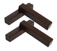 ULTECHNOVO 4pcs Solid Wood Paperweight for Calligraphy Rectangular Wooden Paper Weights Decorative Desk Accessory Smooth Surface Sturdy and Polished Paper Holder for Writing and Painting