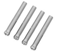 ULTECHNOVO 4pcs Stainless Steel Nail Drill Bit Holder with Secure Three-jaw Spring Clamping System and Quick Replacement Mechanism, for Professional Salons and Home Use
