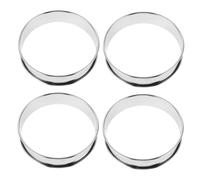 ULTECHNOVO 4pcs Stainless Steel Pancake Rings for Baking, Round Muffin Rings with User-Friendly Design and Versatile Molds, Baking Tool for Novice and Professional Bakers