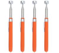 ULTECHNOVO 4pcs Telescoping Magnetic Pickup Tool with 8lb Retrieving Power, Extendable from 6 to 29 Inches, Metal Construction with Pen Clip Design for Easy One-Hand Operation in Warehouse