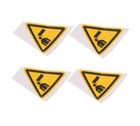 ULTECHNOVO 4pcs Triangle Watch Your Head Warning Signs Self-adhesive Safety Decals for Machine Equipment High Visibility Caution Stickers Weather Resistant Industrial Use