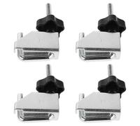 ULTECHNOVO 4pcs U-Shaped Hose Pinch Off Pliers Clamp Tool for Flexible Fuel Line and Brake Hoses, Silver Alloy Plastic, High Strength Material, Safe to Use, for Automotive Repairs