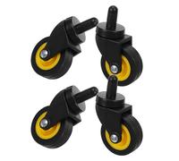 ULTECHNOVO 4pcs Universal Swivel Casters for Mop Buckets 2-inch Trolley Wheels Replacement for 20l 24l Cleaning Cart Utility Trolley Office Equipment