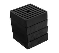 ULTECHNOVO 4pcs Vibration Rubber Pads with Center Hole Shock Absorbing Mats for Air Compressor Generator Industrial Equipment Noise Reduction and Non Slip Stability