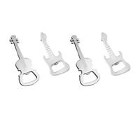 ULTECHNOVO 4pcs Violin and Guitar Bottle Openers Keychain Set Zinc Alloy Portable Drink Openers with Metal Key Hanging Charms for Bar and Home Use