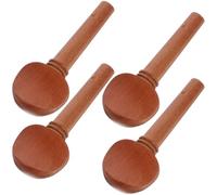 ULTECHNOVO 4pcs Violin Part Tuning Pegs Jujube Wood with Smooth Surface Workmanship Unique Fish-eye Inlay Fits 3/4 and 4/4 Violin Practical Musical Instrument Accessories