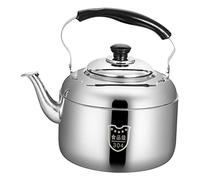 ULTECHNOVO 5.5l Stainless Steel Gas Hob Kettle Whistling Water Boiler with Large Diameter Spout, Safe and Reliable Heating for Induction Cookers and Other Stoves, Kitchen Tea Boiler