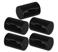 ULTECHNOVO 5 Pcs Finger Hammer Music Maracas Finger Shaker Mini Maracas Compact Design Sturdy Material Black Plastic Metal Shaker Instrument for Travel and Casual Jams