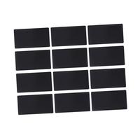 ULTECHNOVO 50 Pcs Thin Black Anodized Aluminum Business Cards Flexible DIY Engraver Blanks with Rounded Corners for and CNC