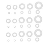 ULTECHNOVO 500pcs White Nylon Washers Flat Gaskets High Temperature Resistant Excellent Insulation Equipment Protection for Hardware Repair and Machinery