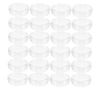 ULTECHNOVO 50pcs Clear Plastic Petri Dishes Culture Plates with Smooth Edges for Microbiology Cell Growth Observation Laboratory Educational Use