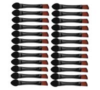 ULTECHNOVO 50pcs Double-ended Eyebrow Brush Portable Makeup Tool with Soft Angled Bristles for Precise Wild Brow Shaping Compact Dual-ended Eyeshadow and Eyebrow Applicator Skin-friendly for