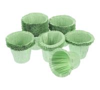 ULTECHNOVO 50pcs Green Square Cupcake Liners Muffin Cups Paper Baking Cases for Wedding Holiday Party Cake Muffin Wrappers