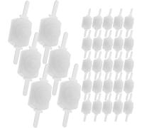 ULTECHNOVO 50pcs Latching Micro Push Button Switch Mini Abs Aluminum Momentary Delicate Shape White for Electronic DIY Projects Convenient to Use and Easy to Solder