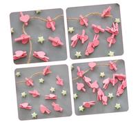 ULTECHNOVO 50pcs Pink Heart-Shaped Wooden Memo Clips for Office Paperwork Photo Holders and Placecard Organizers Versatile Love-Shaped Clips for Document and Note Management Enhancing Work