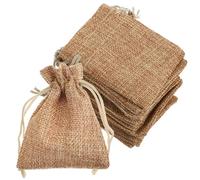 ULTECHNOVO 50pcs Small Linen Drawstring Bags for Jewelry Storage, Easy Carrying and Easy Access Gift Pouches, for Crafts and Tea Parties, Sl nd Fashionable Design
