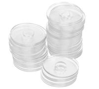 ULTECHNOVO 50pcs Transparent Nylon Flat Washers - 3/4 Inch Clear Plastic Washers - 50 Pcs Flat Washer Nylon Washer Gasket for Glass Shower Door Handle Towel Bars