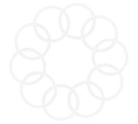 ULTECHNOVO 50pcs White Plastic Dreamcatcher Rings Sturdy Lightweight Macrame Hoops for DIY Crafts Wreath Frame Floral Craft Hoop for Home Decor Wedding Tassels Weaving Projects