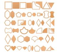 ULTECHNOVO 54pcs Quilting Template Set Acrylic Sewing Tool 27 Different Pattern Styles for Sewing and Making Purse, Practical Stencils for Crafts and Embroidery Projects