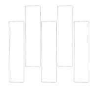 ULTECHNOVO 5pcs Acrylic Nameplate Holder Brackets for Office and School Use, Wall Mount Sign Frame with High Transparency and Weather Durability