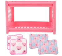 ULTECHNOVO 5pcs Double-layer Bed Guinea Pig Bunk Bed Small Animal Suitable for Multiple Small Animals Double-layer Design at Home for Guinea Pigs Ferrets People Who Have Random Color