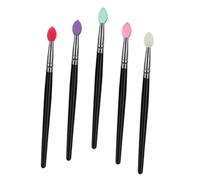 ULTECHNOVO 5pcs Eye Shadow Makeup Brush with Mixed Colors for Face Contouring Lightweight Portable Cosmetics Tools for Travel and Daily Use Gift for Women
