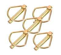 ULTECHNOVO 5pcs Fan-shaped Lynch Pins Ring Lock, Heavy-duty Quick Release Linch Pins 10x50mm for Tractor, Trailer, Truck, and Lawn Mower Use