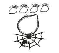 ULTECHNOVO 5pcs Halloween Spider Web Headband Cosplay Devil Spider Costume Party Hair Accessory for Festival