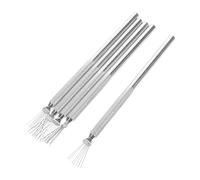 ULTECHNOVO 5pcs Manicure Tools Nail Art Liner Brush Precise Lines Stainless Steel Texture Art Tools Thin Brush for Nail Accessories