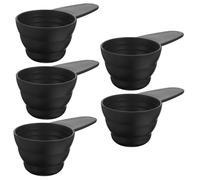 ULTECHNOVO 5Pcs Measuring Spoon with Scale Design and Short Handle for Coffee Tea Spices and Baking Lightweight Food Grade Plastic Measuring Scoop for Precise Portion Control