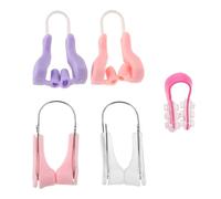 ULTECHNOVO 5pcs Nose Slimming Clips Soft Silicone Invisible Nose Shape Corrector Lifter for Wide Straightener Night Day Use