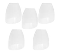 ULTECHNOVO 5pcs Plastic Lamp Shades Horseshoe Shape White Pp Material Simple Decorative Sturdy Practical Lamp Chimney Replacement for Living Room