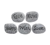 ULTECHNOVO 5pcs Resin Pebbles for Aquarium and Flowerpot Decoration, Bright Colour Stones for Succulent Plants and Rock Gardens, Chic Appearance with Wide Application in Crafts and Home Decor