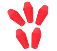 ULTECHNOVO 5pcs Rubber Archery Practice Arrowheads Blunt Arrow Tips Lightweight and Suitable for Ages Red Safety Arrowheads for Outdoor Archery Practice and Game Use