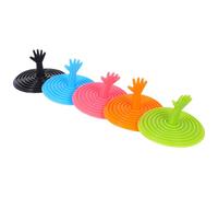 ULTECHNOVO 5pcs Silicone Sink Stoppers Set with Multi-color Kitchen and Bathroom Drain Covers, Flexible Sink Hole Plugs for Bathtub and Wash Basin Drain Sealing