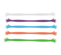 ULTECHNOVO 5pcs Silicone Stirring Sticks Set for Coffee Juice Cocktail Mixing, Colourful Swizzle Rods for Kitchen Bar Drinkware, Sturdy Multi-colour Stirrer Bars for Home and Entertaining