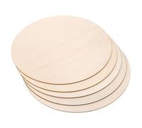 ULTECHNOVO 5pcs Unfinished Wood Circles DIY Craft Blanks Wooden Slices for Painting Door Signs Wedding Decorations Birthday Home Decor