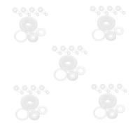 ULTECHNOVO 5sets Pressure Cooker Float Valve Gaskets Replacement Rubber Caps for Electric Cookers High Temperature Resistant Sealing Rings Easy Installation Float Valve Accessories 20pcs*5