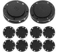 ULTECHNOVO 6 Pairs Invisible Snaps Fasteners Magnetic Buttons Black Magnet Strong Suction Comfortable Touch for Hats Jackets Scrapbook Making