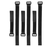 ULTECHNOVO 6 Pcs Bike Wheel Safety Band Fastening Cable Strap Reusable Nylon Tie Mini Bike Pumps for Bicycles Black