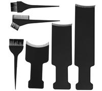 ULTECHNOVO 6 Pcs Hair Dyeing Kit with Curved Highlight Plates and Brushes Hair Coloring Tools for Home Salon Use Ergonomic Design for Easy Application and Precise Styling